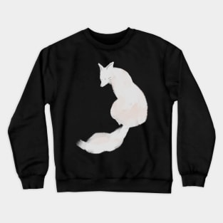 Aesthetic White Fox Crewneck Sweatshirt